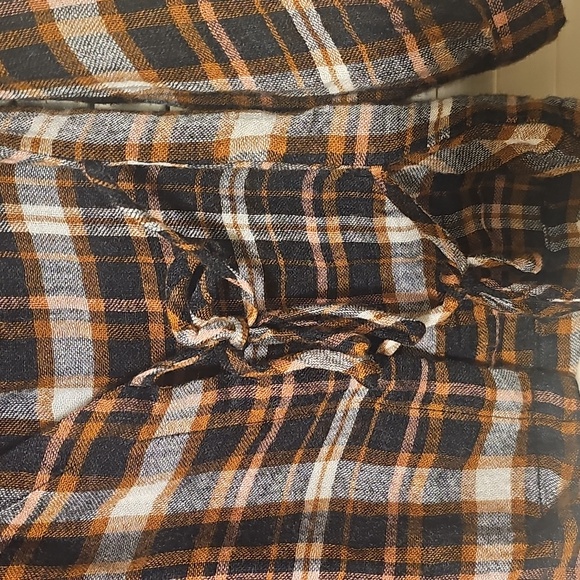 Madewell Plaid Gauze Double Tie Wrap Top Size XS - Picture 9 of 13